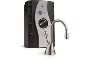 InSinkErator View Instant Hot Water Dispenser System - Faucet & Tank, Satin Nickel, H-View-SN 14.6 x 10 x 8.4 inches