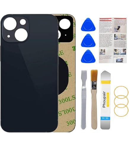 🔧 Cristal Trasero De Repuesto Para IPhone 13 Pro Max - Grafito Con Kit De Herramientas Y Adhesivo (Compatible A2643, A2484, A2641, A2644, A2645)