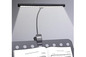 Vshinic Clip On Music Stand Light,18LED Rechargeable Piano Light, Orchestra Light 3 Colors & 2 Levels Brightness Settings,Perfect for Piano, Keyboard,Orchestra,DJ,Craft and Reading