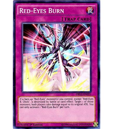 Amazon.com: Red-Eyes Black Flare Dragon - LDK2-ENJ02 - Common