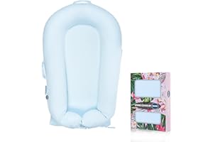 MEXXI Organic Cotton Baby Spare Cover for Dock-a-tot Deluxe+ Docks | Hypoallergenic Newborn Nest Cover| (Cover Only) (Baby Blue)