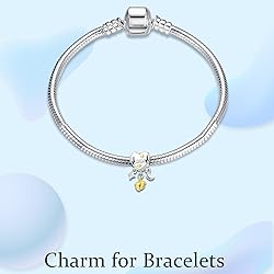 MGIUL Mum Heart Baby Footprints Charm for Women