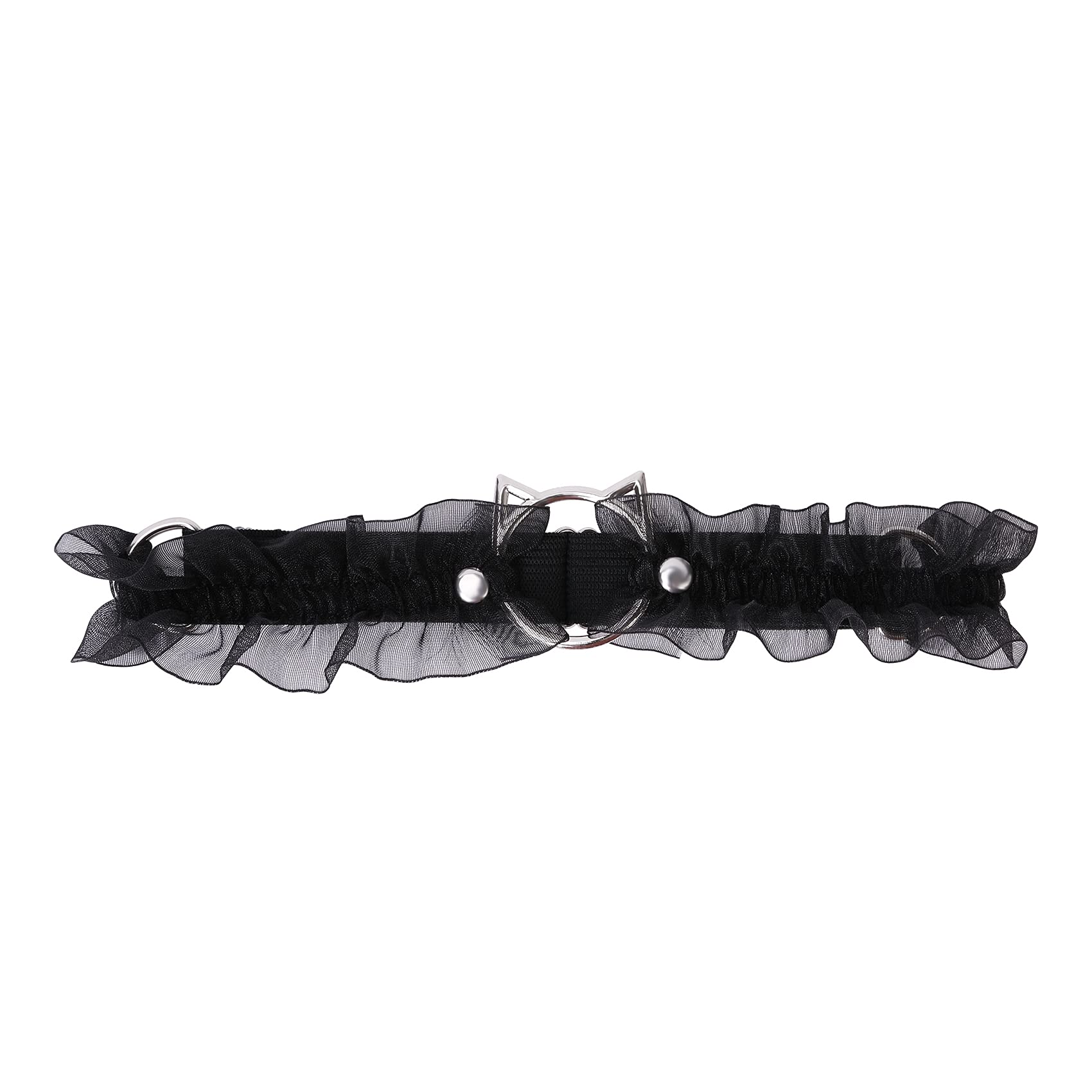 2pcs Lace Thigh Garter Belts, Elastic Adjustable Cat Leg Garters for Women, Black/Red/Pink/White