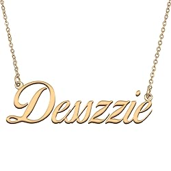 HUAN XUN Customized Custom Simple Any Name Necklace