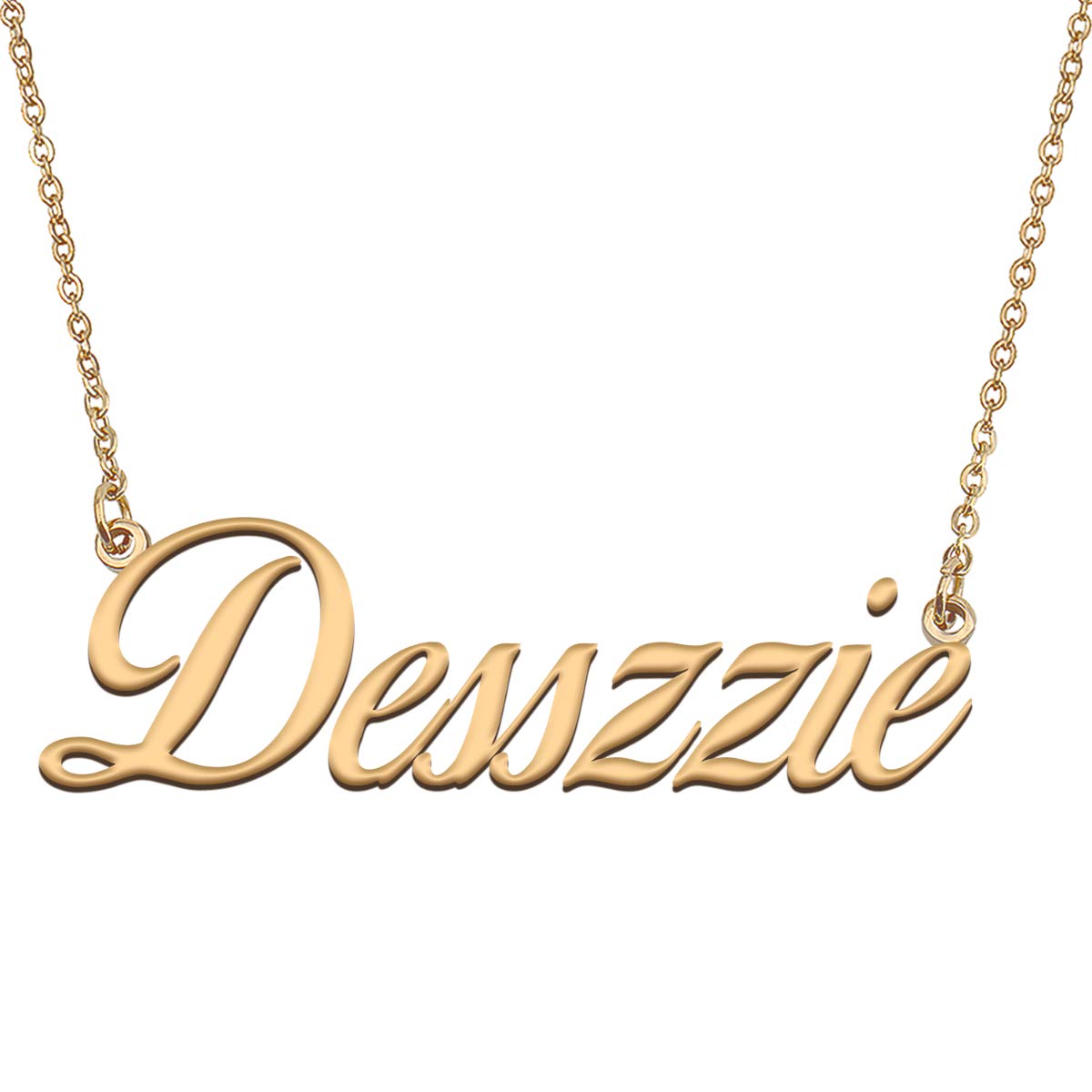HUAN XUN Customized Custom Simple Any Name Necklace