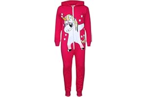 Kids Girls 100% Cotton Dabbing Unicorn A2Z Onesie One Piece All in One Jumpsuits