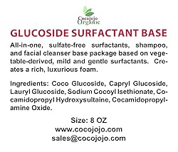 Glucoside Surfactant Base - Plant Derived All in