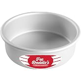 Fat Daddio's Round Cake Pan, 6 x 2 Inch, Silver