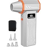 Aicevoos AS-S50 Electric Air Duster-130000RPM Super Power Cordless Air Duster, 4-Gear Adjustable Mini Blower with Fast Charging, Dust Blower for Computer, Keyboard, House, Outdoor and Car | Gray