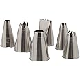 Ateco Stainless Steel 6 Piece Decorating Tube Set, 2, Silver