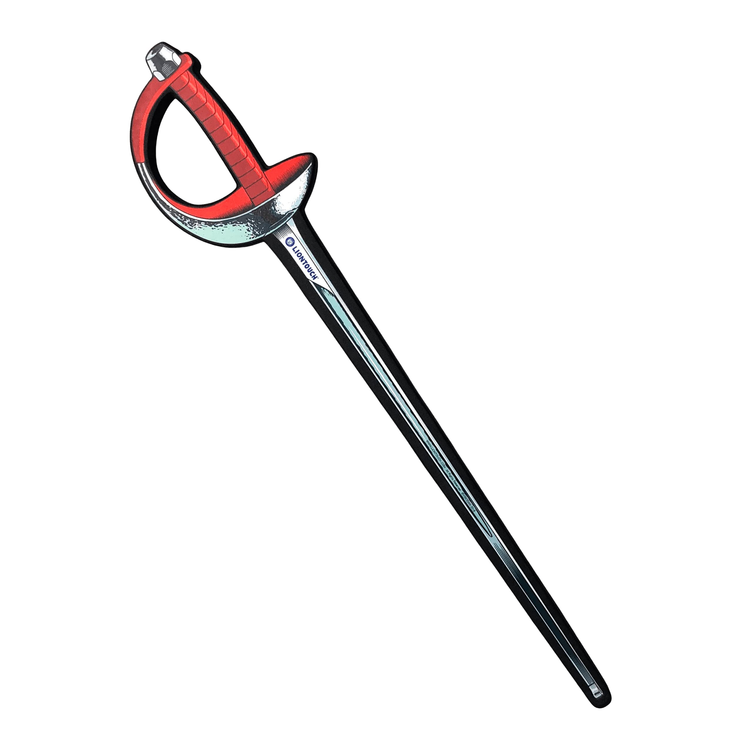 Liontouch - Sports Fencing Sabre, Red | For Boys & Girls Aged 3+ Years | Foam Toy For Kids In Realistic Design | Safe And Playful Introduction & Practice Weapon For Young Fencers & Children