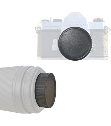 Nikon NIYI 2Sets Camera Body Cap And Lens Rear Cap, Compatible With M42(42mm) Screw Mount Camera Rear Lens Protector Cover And Body Protector Set Lens Cap