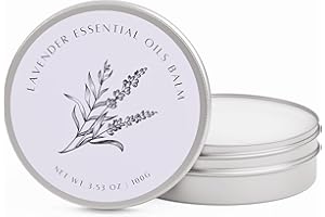 benatu Lavender Essential Oil Balm for Dry Skin Care, Scented Vitamin E Body Butter for Women and Men, Relaxing & Reparing Massage Oil, Blends with Chamomile, Sweet Orange, Ylang Ylang 3.53 oz