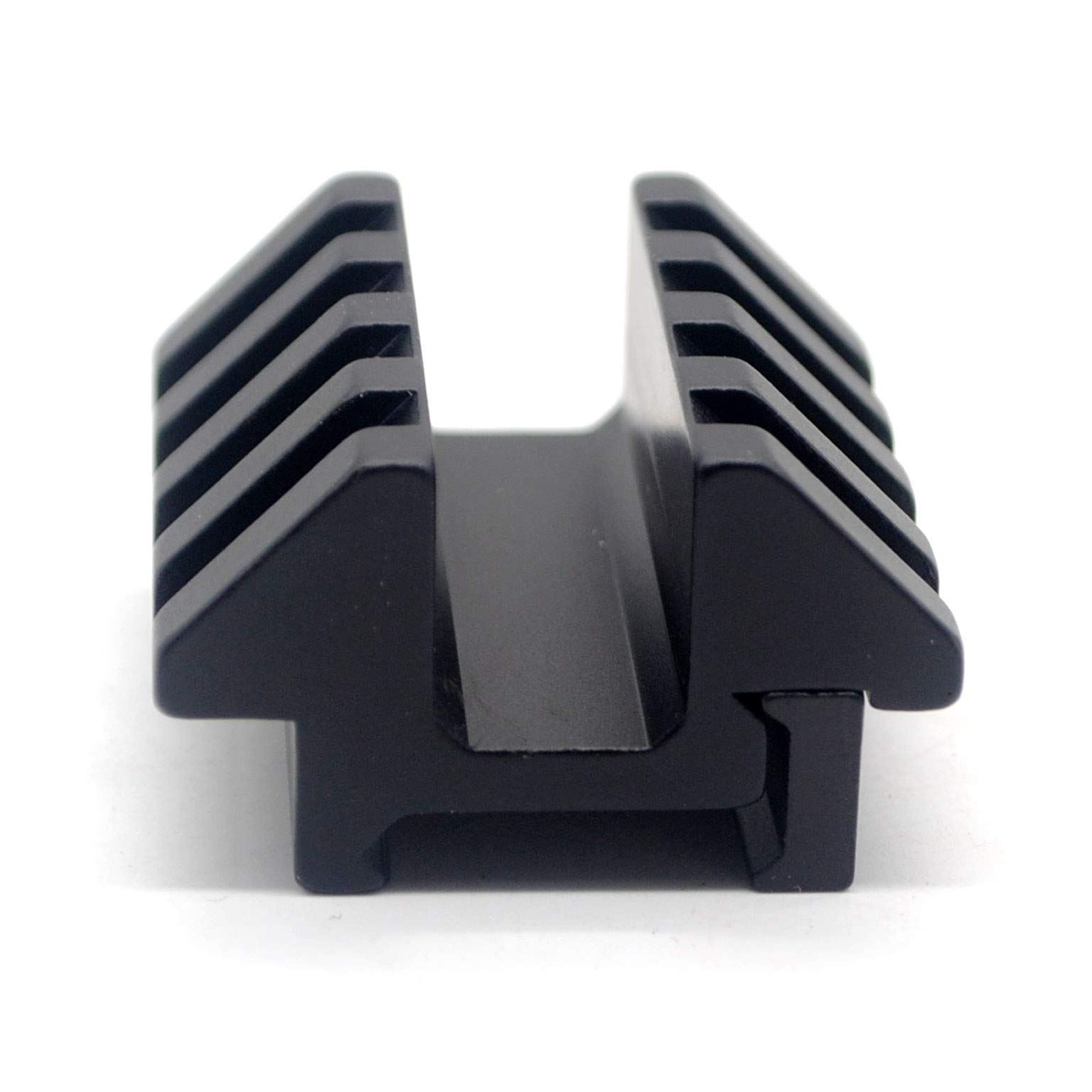 TRIROCK Tactical Dual 45 Degree Offset side rail Riser Scope Mount Fits 20mm Picatinny weaver Dovetail Hunting Accessory