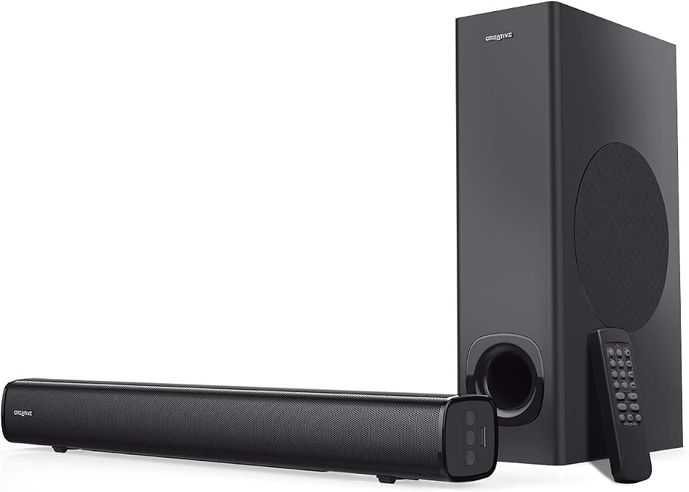 Creative Stage 2.1 Channel Under-Monitor Soundbar with Subwoofer Bluetooth
