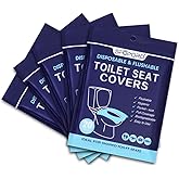 SFOPORD XL 100PCS Toilet Seat Covers Disposable - Flushable Paper Toilet Seat Cover is Travel Accessories, Travel Essentials