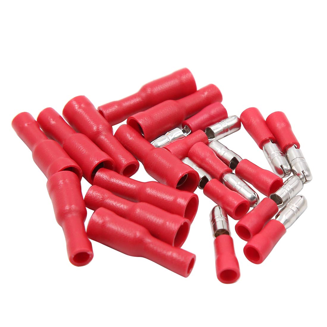 sourcing map 10pcs DC 12V Female Male Connector Crimp Electrical Wire Terminal