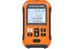 D YEDEMC Fiber Optic Cable Tester Portable Optical Fiber Power Meter FC/SC/ST Universal Interface Integrated OPM, VFL, and RJ45 Functions (OPM-VFL-2)