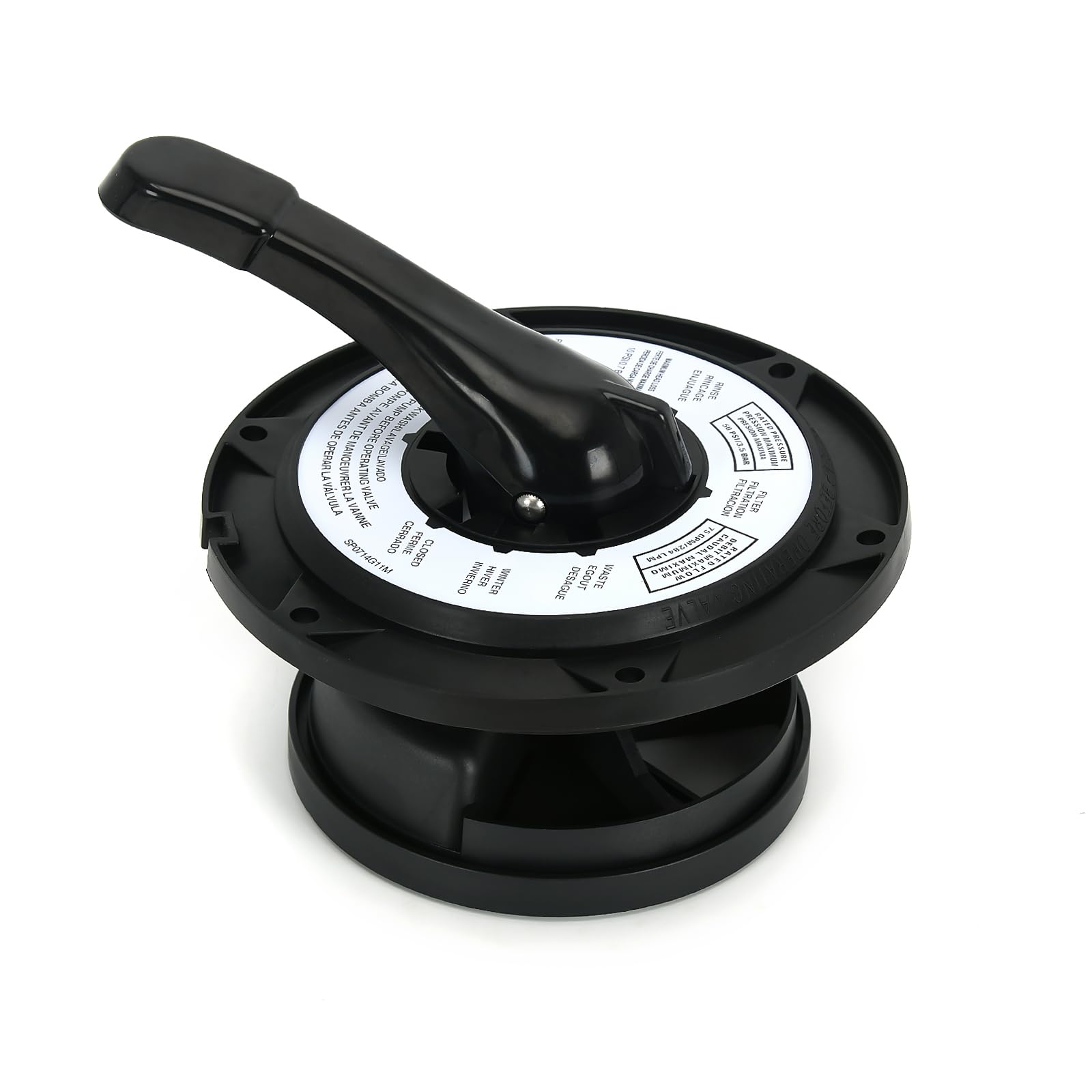 Photo 1 of SPX0714BA Key Cover and Handle Assembly Compatible with Hayward SP0714T Top Mount MultiPort Valves and Pro Series Side & top Mount Sand Filter S210S, S220T2