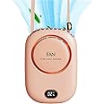 Mini Personal Fan Portable and Rechargeable with Lanyard and Bracket can Hanging Neck Put on Desk Clip on Waist, Outdoor Cool