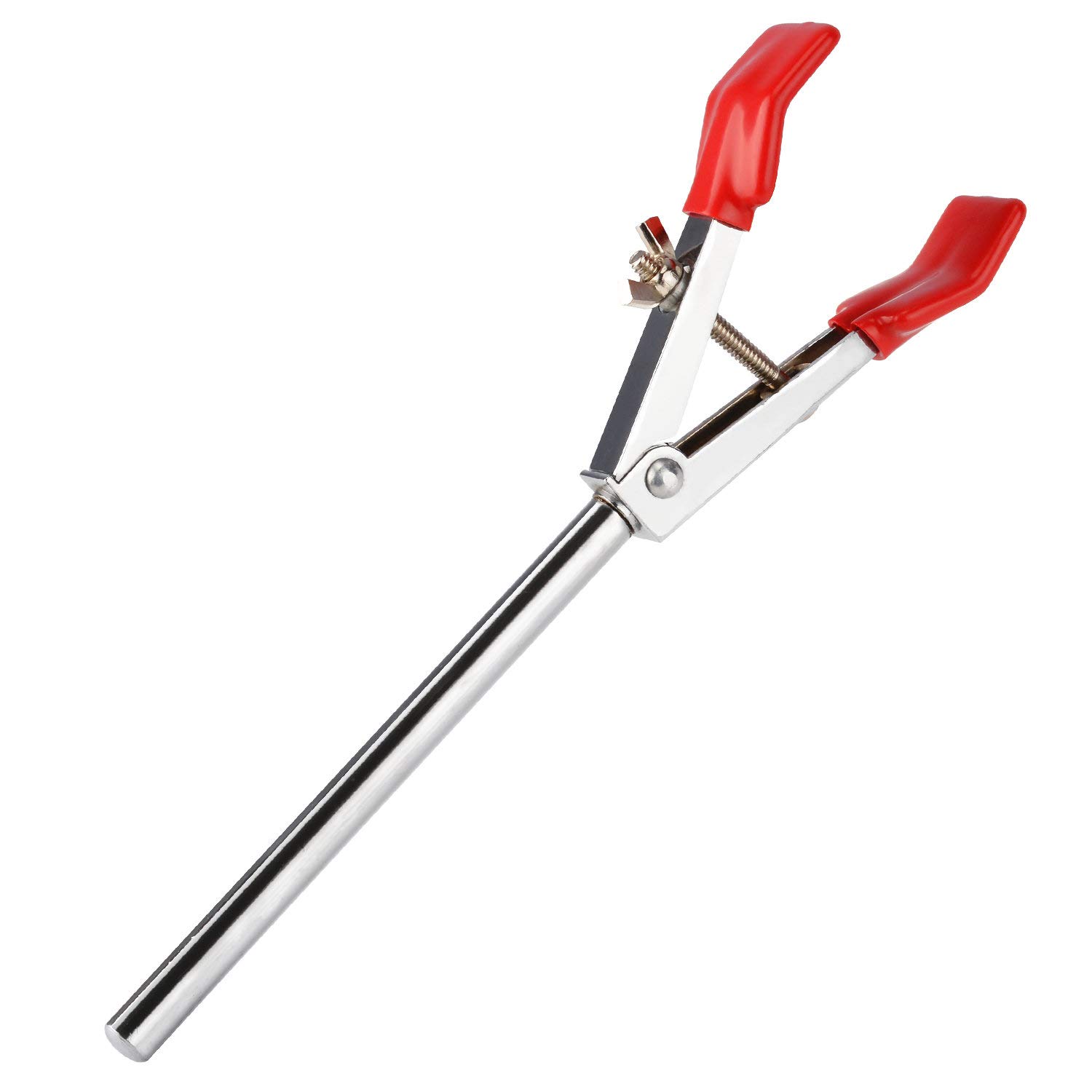 StonyLab 2-Prong Lab Clamp, Sturdy Single Adjust Multipurpose Swivel Clamp Grip, Ideal for Securely Holding Lab Apparatus