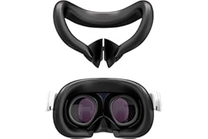 VR Silicone Cover for Quest 3, VR Silicone Face Pad Cover for Quest 3 Original Headset Accessories, Sweatproof and Light-Bloc