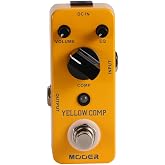 MOOER Yellow Compressor Comp Guitar Pedal Bass Compressor | True Bypass Guitar Compression, Adjustable Eq And Volume, Portable Mini Size.