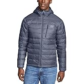 Eddie Bauer Men's Winter Jacket - Puffer Coat with Hood - Down Jacket For Outdoor (Gray, M)