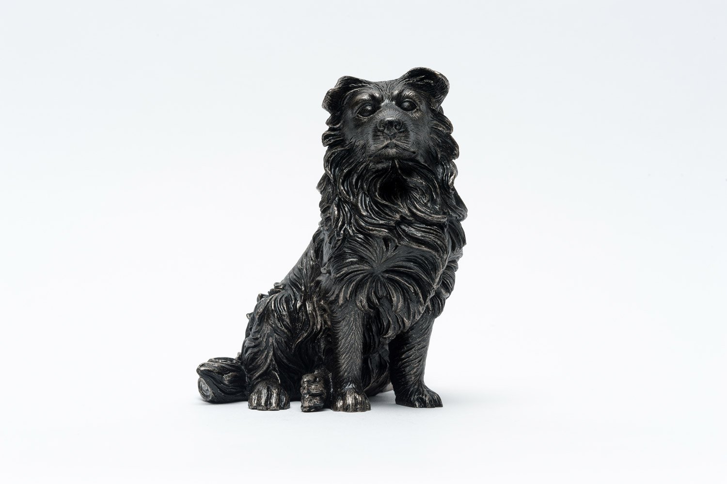 Plant Pot Feet - Antique Bronze Border Collie (Set of 3)