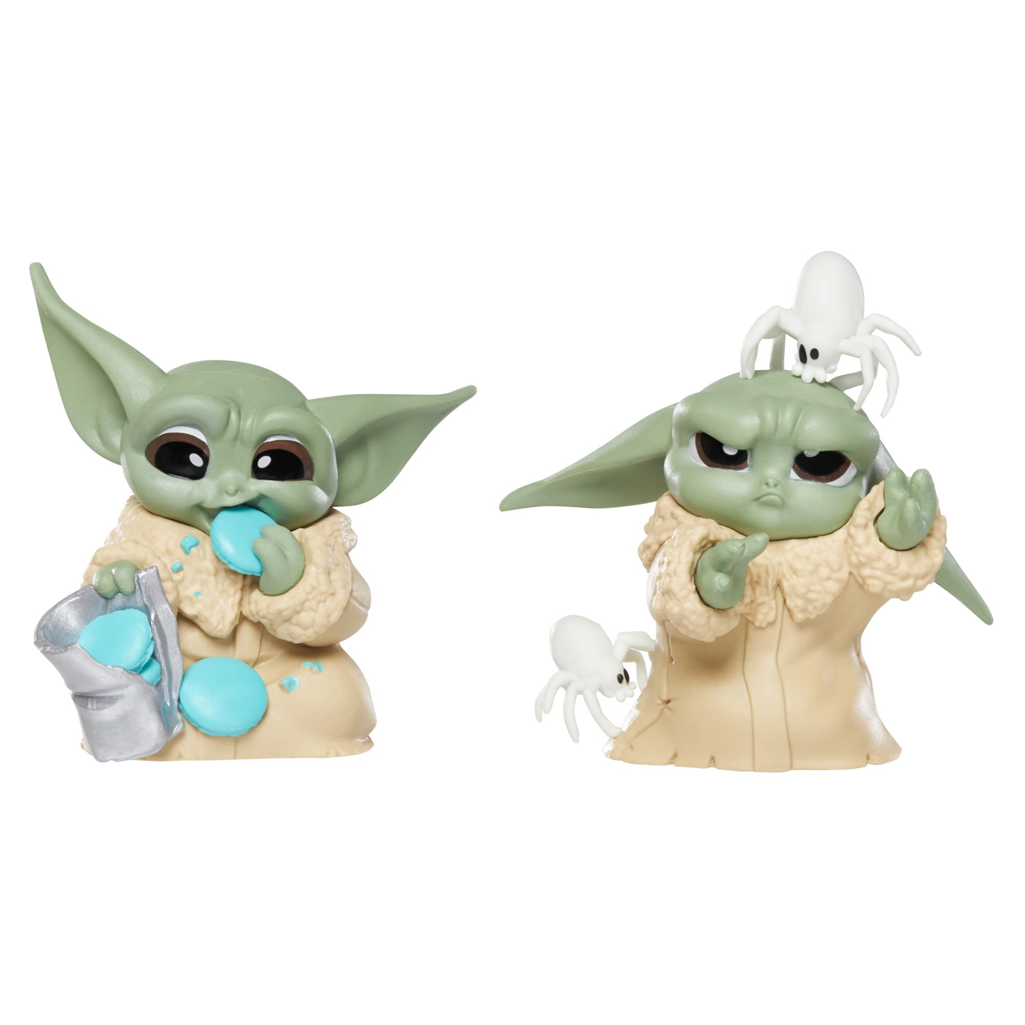 Star Wars Hasbro The Bounty Collection Series 4, 2-Pack Grogu Figures, Pesky Spiders, Cookie Eating, Ages 4 and Up, Multicolor, F5186