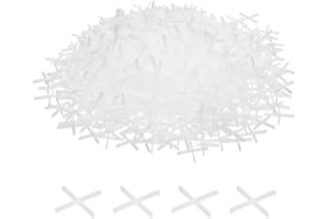 HARFINGTON 500pcs Tile Spacers 1mm Hard Plastic Cross Tiles Leveler Spacer Installation Ceramic Spacing Clips for Wall Floor