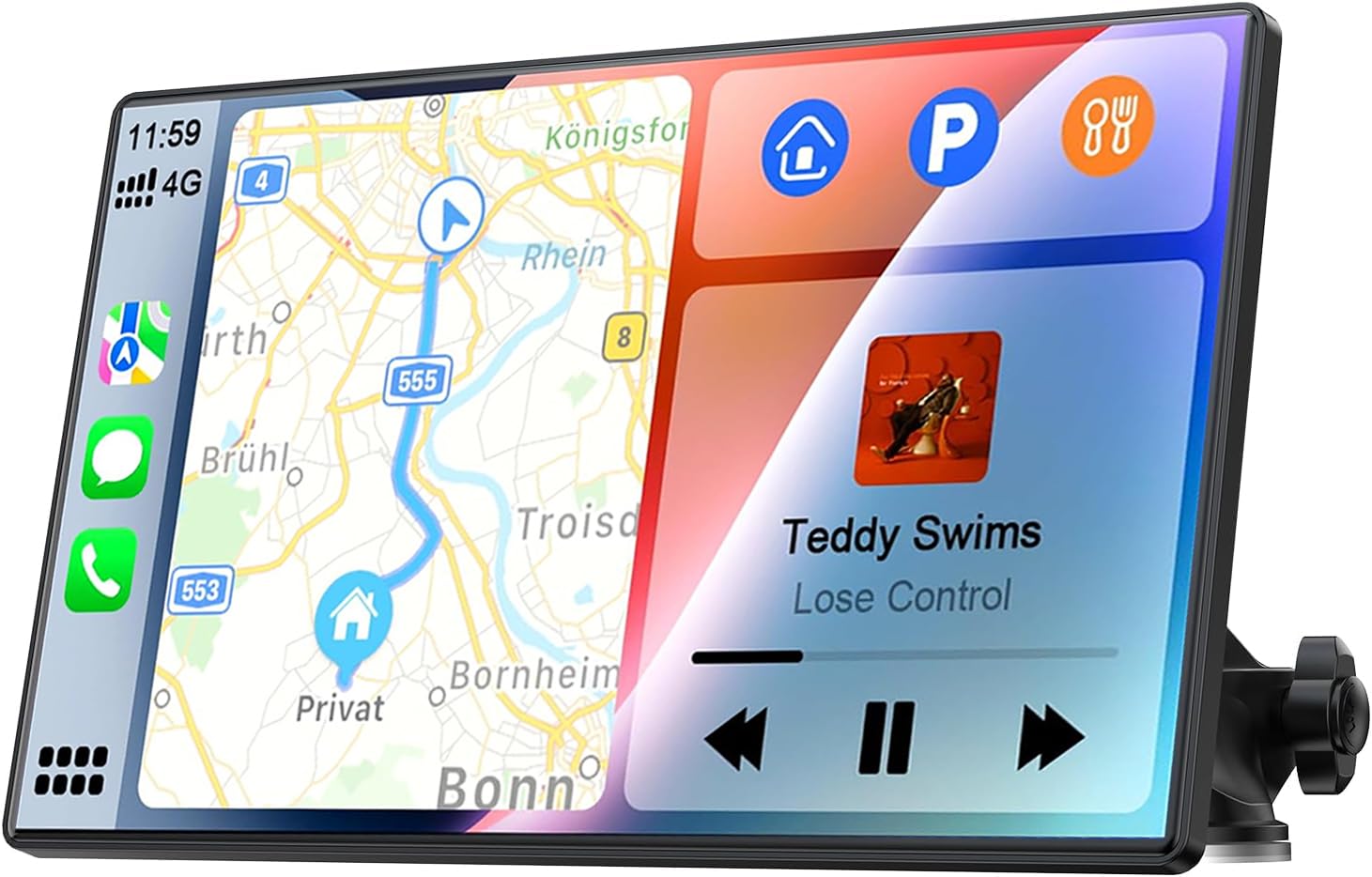 Photo 1 of Portable Wireless Apple Carplay Android Auto Screen for Car,9 Inch Touch Screen Car Radio with Bluetooth,Voice Control,Car Paly for All Vehicle