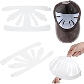 YUXIANLB 10Pcs Baseball Caps Inserts Shapers, White Plastic Card Hat Inner Support, Cap Fitter Inserts Felt Hat Sweat Liner, Universal Cap Inner Liner for Fitted Caps Ball Sports Caps