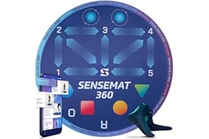 SENSEBALL Sensemat 360 Soccer Training Mat | 360 Degree Design Non Slip Training Mat | Soccer Footwork Training | Strength & Coordination for All Ages & Levels | Improve Skills & Control with Professional Soccer Coach Program 50+ Exercise Videos