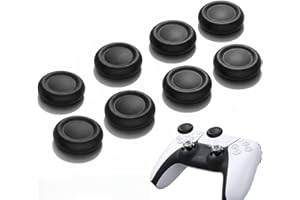 Ferkurn Replacement Thumb Grips Cap Compatible with PS5/4 Controller Edge Accessories, Anti-Slip Anti-Stickiness Anti-Scratch Joystick Caps Controller Thumbstick Grips Replacement Button, Repair Part