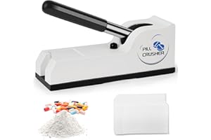 Hiumtree Pill Crusher + 100 Pcs Crusher Pouches, Crusher Fine Powder, Pill Smasher, Medical Grade Pill Crusher for Elderly