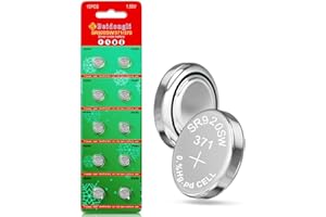 BEIDONGLI SR920SW Batteries Button Cell AG6 371 V371 Pack of 10 SR920SW 1.5V Alkaline Battery (10 Pack)