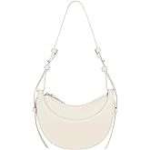 Faux Leather Saddle Bag for Women Shoulder Bag Crescent Purse Trendy Crossbody Purse Hobo Handbag
