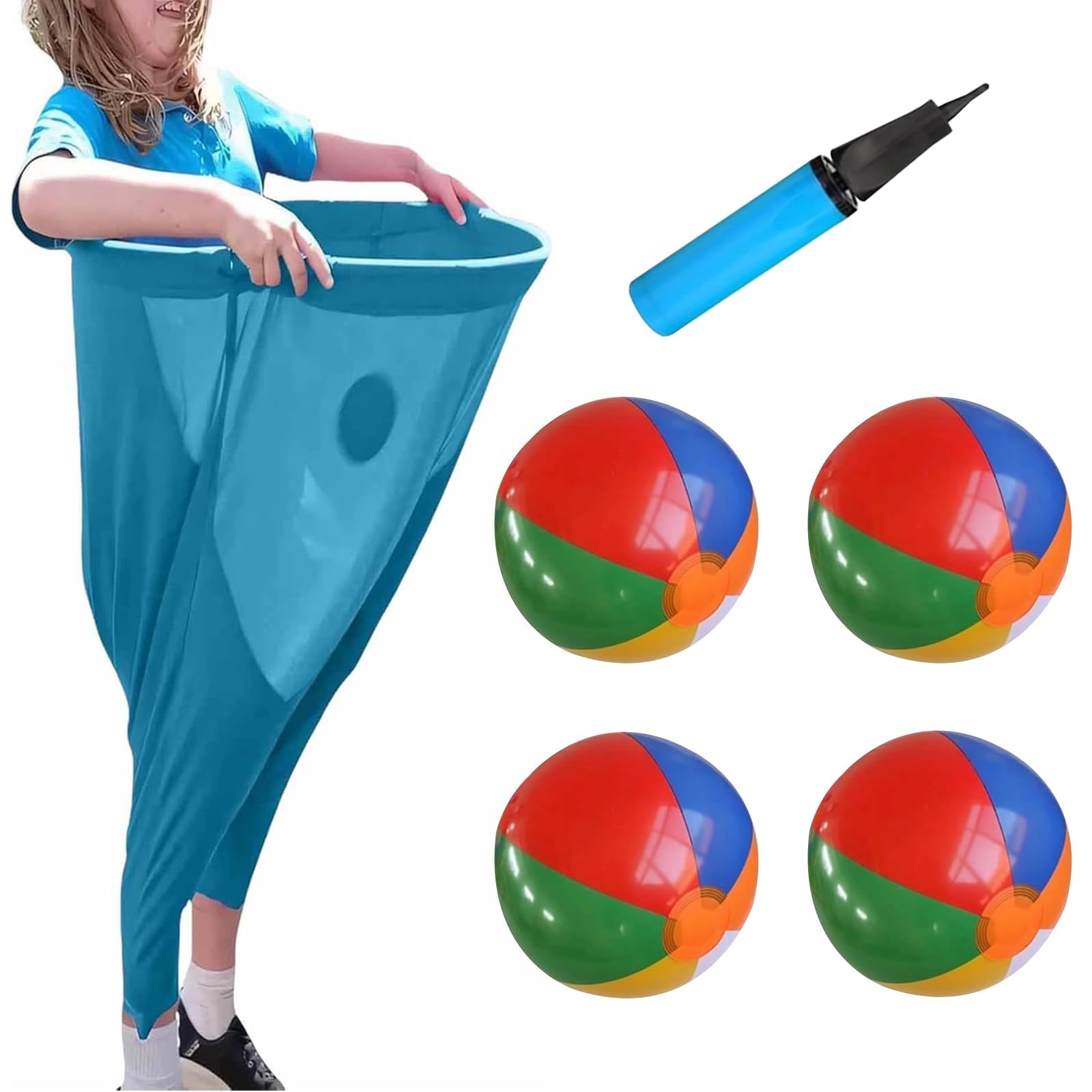 Granny Pants Easter Games, Easter Party Game for Kids Adults, Funny Giant Easter Activities Tossit Games with 4 Bouncy Balls, Granny Pants Yard Game for Outdoor