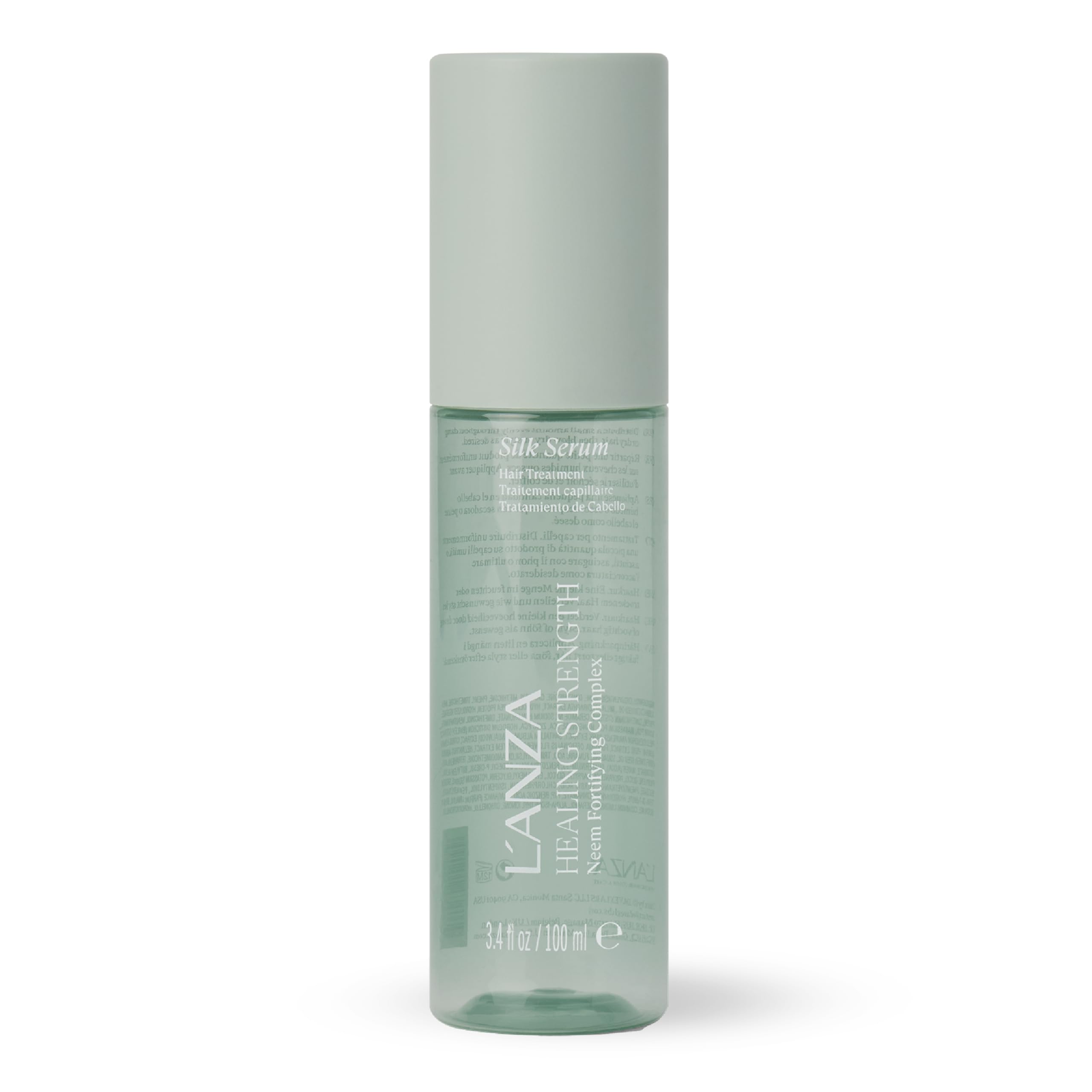 L’ANZA Healing Strength Silk Serum Strengthening Hair Treatment, Repairs Damage, UV & Heat Protection, Smooths Split Ends, Adds Glossy Shine, Anti Humidity & Frizz, Color Safe Sulfate Free (3.4 Fl Oz)