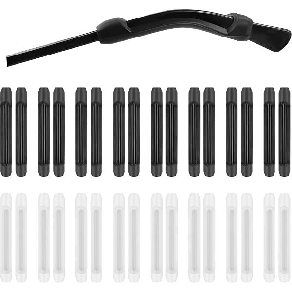 Cubrepiernas Antideslizantes Para Gafas - 25 Pares, Silicona Suave - Evita Que Resbalen - Para Todo Tipo De Gafas
