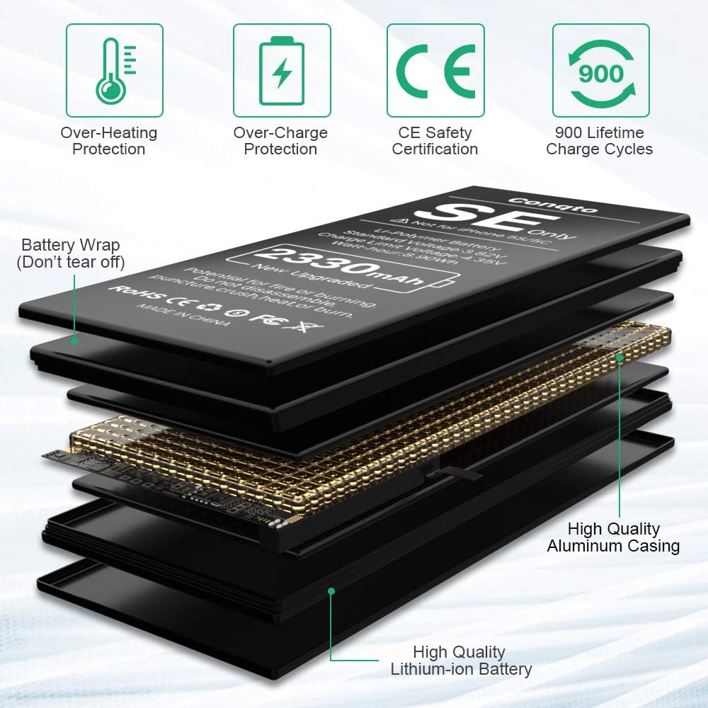 New 0 Cycle Higher Capacity Battery Replacement For Iphone Se With Complete Professional Repair Tools Kits Battery For Iphone Se 2330mah Telephones Accessories Electronics Urbytus Com
