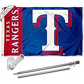 Texas Rangers Flag Pole and Bracket Set