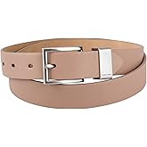 Calvin Klein womens Metal Loop Slim 1 Inch Fashion Belt for Trousers, Jeans, Dresses