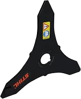 Stihl 41127134100 250 mm 3 Blade Knife Triple Steel Bristle Scrub Thorns view 1