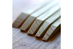 5 Pieces Wooden Caulking Tools, Wooden Silicone Tooling Sticks, Portable Caulking Smoothing Applicator Sealant, for Wood Proj