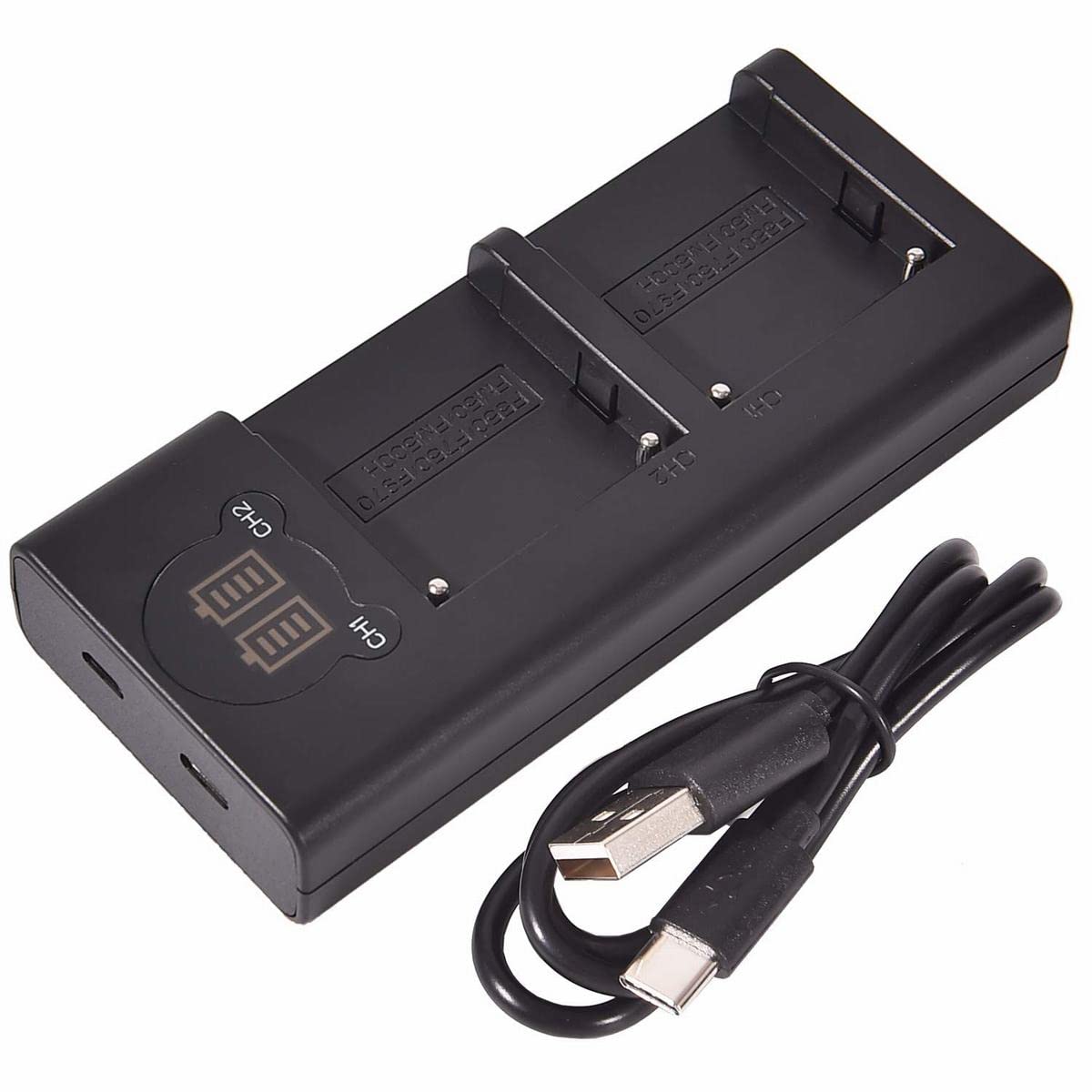 DSTE Dual USB Charger with LCD Display Compatible for Sony BC-VM10 NP-FM55H NP-FM50 NP-QM51 NP-F330 NP-F550 NP-F570 NP-F750 NP-F770 NP-F930 NP-F950 NP-F970 NP-FM500H NP-QM71D NP-FM70 NP-QM91D