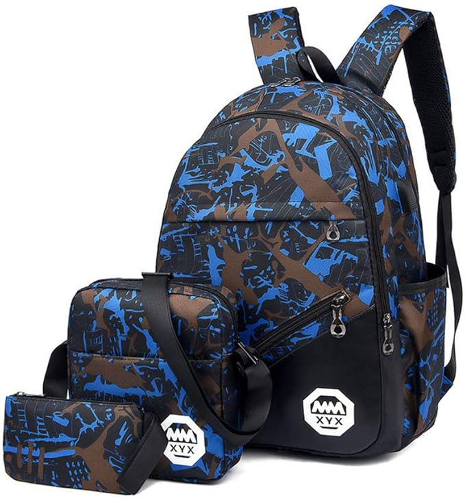 school backpack 3 in 1with Lunch Bag and Pencil Case