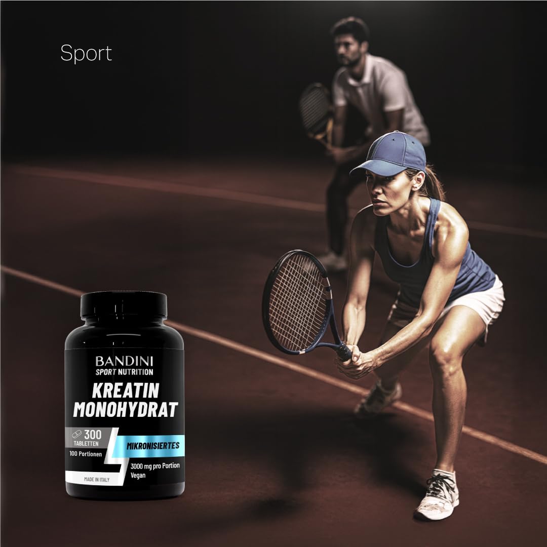Bandini® Kreatin-Monohydrat 300 Tabletten | Für Training, Sport & Fitness 6