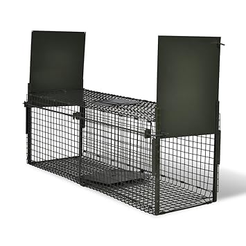 vidaXL Katzenfalle 100cm Marderfalle Nutriafalle Tierfalle Lebendfalle Falle